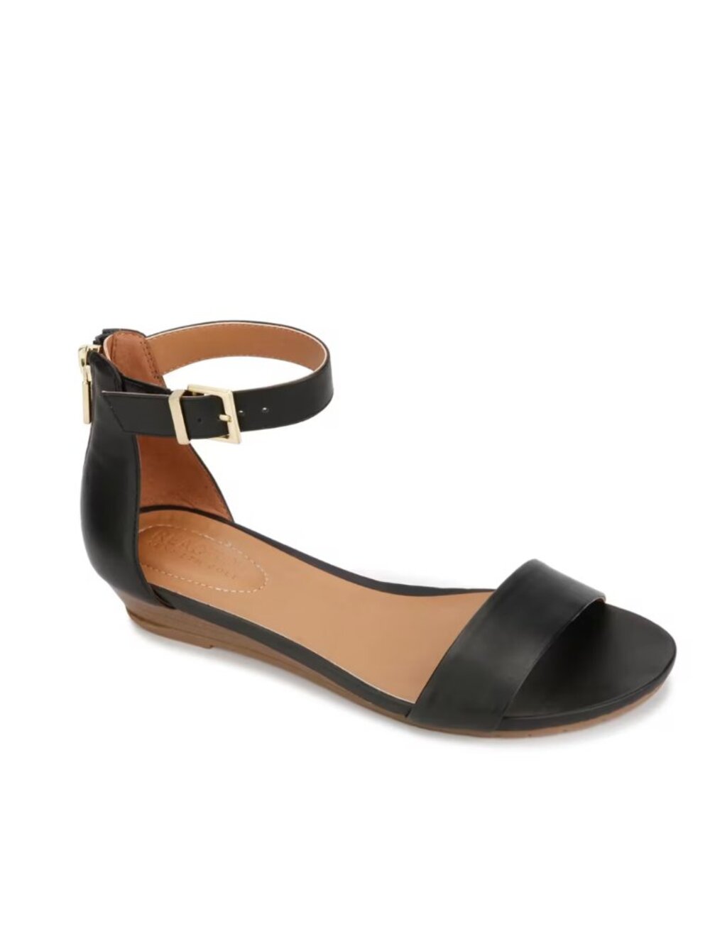 Kenneth Cole Reaction Great Viber Ankle Strap Minimalist Sandals Navy - 9.5M